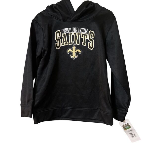 Nwt 4t NFL Black New Orleans Saints Hoodie Sweatshirt - Picture 1 of 2